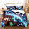 Anime Demon Slayer Bedding Collections Kamado Nezo With Bed Linen For Teens Girls Cartoon Twin Single Queen King Full Size Duvet Cover Collection