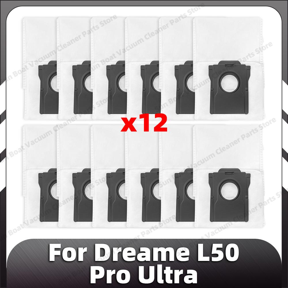 Совместимо для Dreame L50 Pro Ultra Запасные основные боковые щетки HEPA-фильтр Моющие накладки Мешок для пыли Запасные части Аксессуары