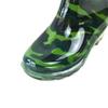 High Boots Acid and Alkali Resistant Rubber Waterproof Glitter Rain BootsGreen Camouflage  for Men Wellington