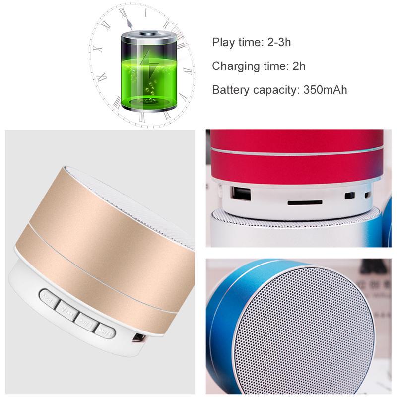 Портативный металлический сабвуфер, беспроводной Bluetooth-динамик, компьютер, мини-Bluetooth-аудио, MP3-плеер