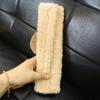 New Cute Cartoon Capybara Universal Car Seat Belt Cover Imitation Rabbit Fur Long Plush Auto Safety Shoulder Pad For Kids Ladys
