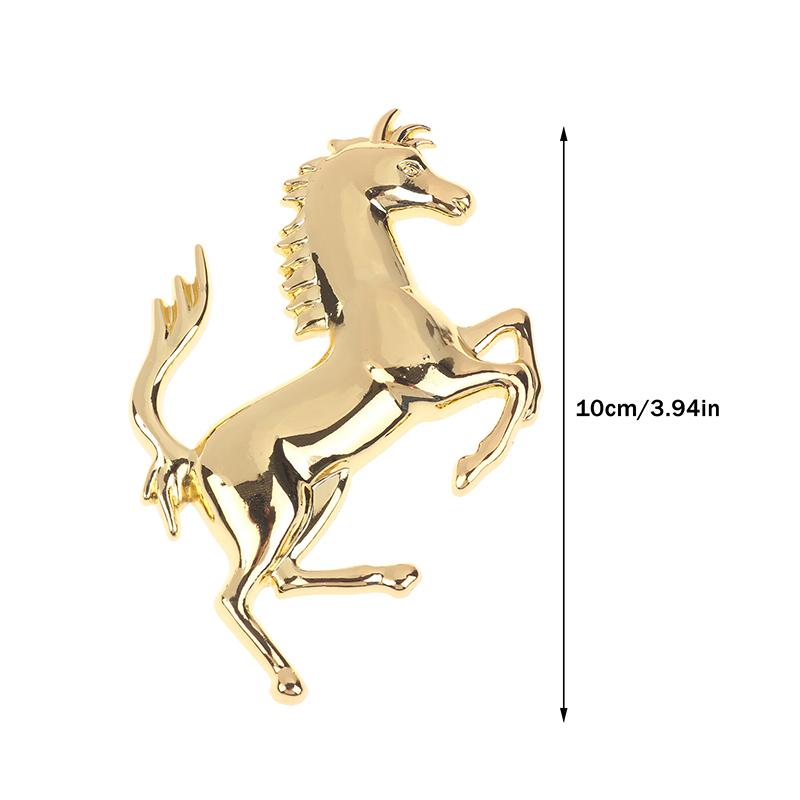 3D Metal Running Horse Emblem Stickers Car Personalized Sticker Decal Auto Window Body Side Tail Bumper Badge Sticker Decoration