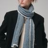 Saint Luxure Alpaca Boucle Line Muffler Cool Gray