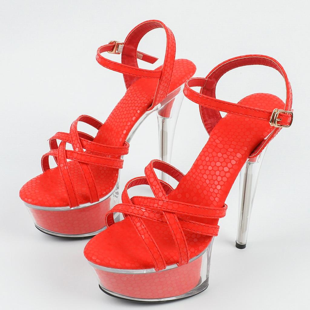 Женская обувь, весенние пикантные сандалии на прозрачном каблуке, тапочки, обувь для вечеринок и клубов, каблук 14 см, платформа 4 см LFD-B3637