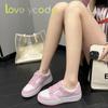 Spring and Autumn Natural Leather Flat Comfortable Low Top Casual Shoes for Girls Students and Women