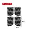 4Pcs Real Carbon Fiber Inner Door Handle Bowl Cover Trim For 07-13 Infiniti G37