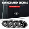 CIS1 For Opel OPC Astra K Vectra Corsa Zafira Insignia Mokka Car Styling Body Trunk Aluminum Oval Cover Sticker Emblem Accessories