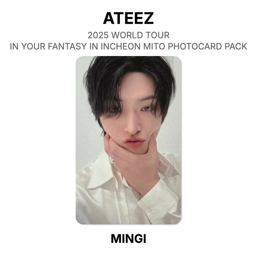 ATEEZ 2025 МИРОВОЙ ТУР В ВАШЕЙ ФАНТАЗИИ В ИНЧХОНЕ МИТО ПАК ФОТОКАРТОЧЕК Официальная фотокарточка