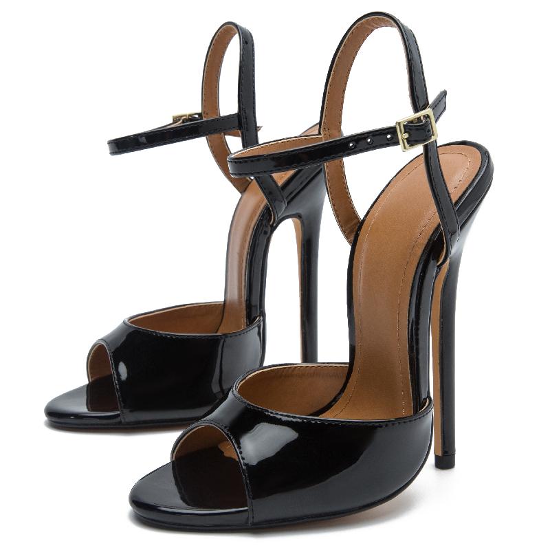 Модные женские босоножки на супер высоком каблуке, модные сексуальные летние туфли для женщин, качественные красные, белые, фетиш-туфли на каблуке для вечеринок, танцев, свадеб, женская обувь