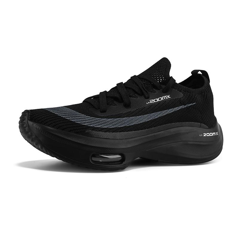 Кроссовки для бега с пружинящей подошвой для мужчин, летающие, сетчатая тканая поверхность, дышащая, воздушная подушка, нескользящая, спортивная обувь с мягкой подошвой