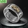 Buddhist Jewelry Women Men 'S Gift Creative Exquisite Ring Domineering Pixiu Feng Shui Amulet Wealth Good Luck Adjustable Ring