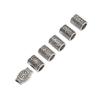 6pcs Beard Hair Beads Alloy Elegant and Stylish Vintage Hair Tube Beads for Women Men