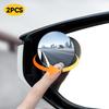 2Pcs Car 360° Rotating Adjustable Blind Spot Rear View Mirrors Wide Angle Mirror with Suction Cup Convex Round Mirror