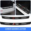 1pcs Carbon Fiber Car Trunk Rear Bumper Sticker Guard Plate Protector For TRD C-hr Prado Rav4 Yaris Hilux Prius