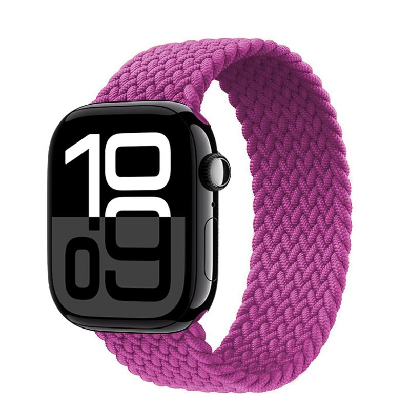 Ремешки Для Apple watch bands 44мм 45мм 40мм 41мм 49мм 46мм 42мм Плетеный Solo Loop Correa браслет iwatch Серии 11 10 9 7 8 SE 6