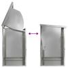 Parcel Drop Box Black 47.5 x 38 x 59 cm Galvanized Steel