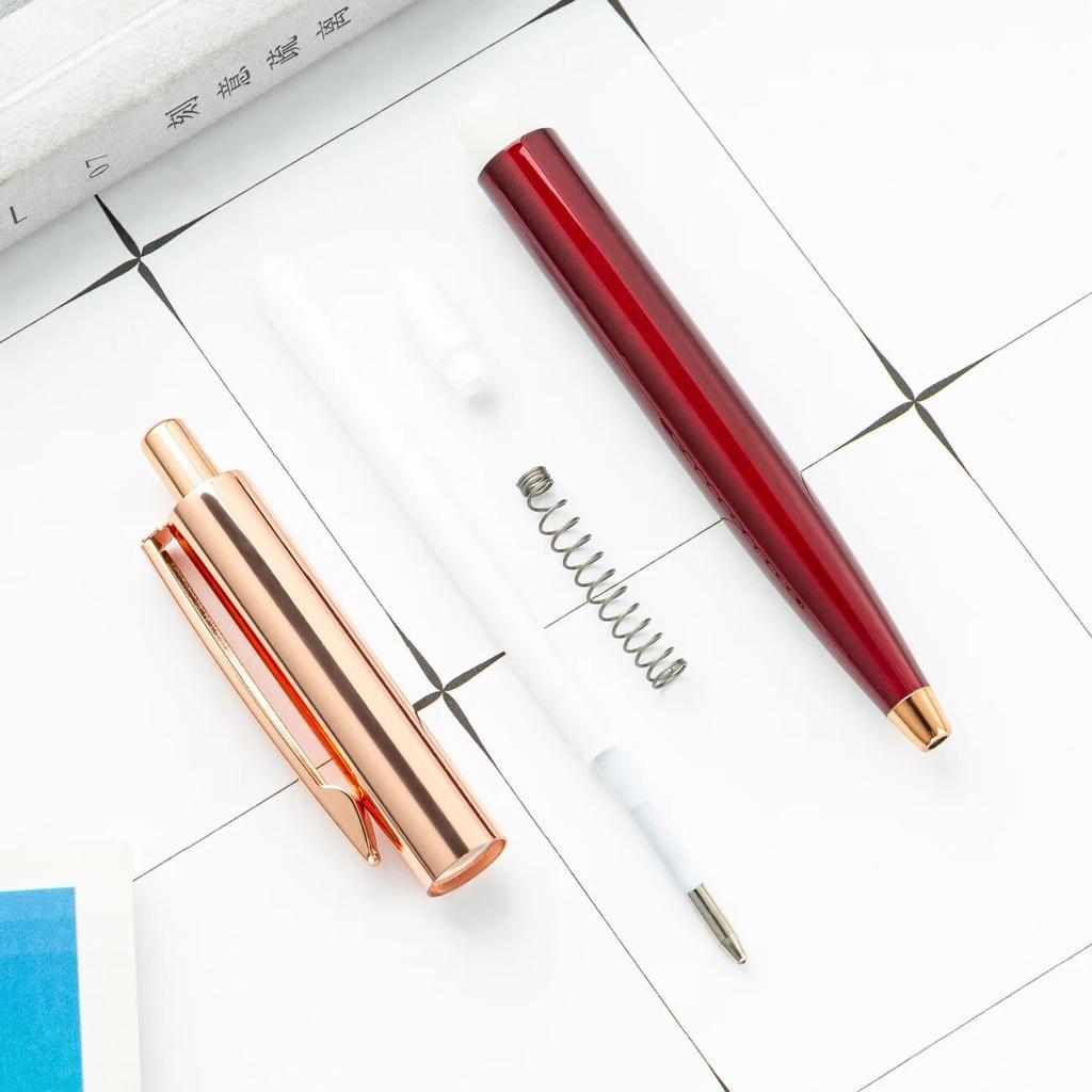 1 шт., шариковая ручка, креативная разноцветная ручка, металлические канцелярские принадлежности, школьные и офисные принадлежности