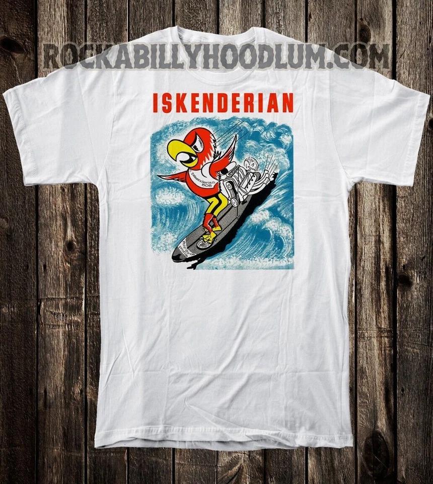 Retro Hot Rod Tee T Shirt Drag Race Speed Shop Isky Cams Poly Dyne Parrot Surf