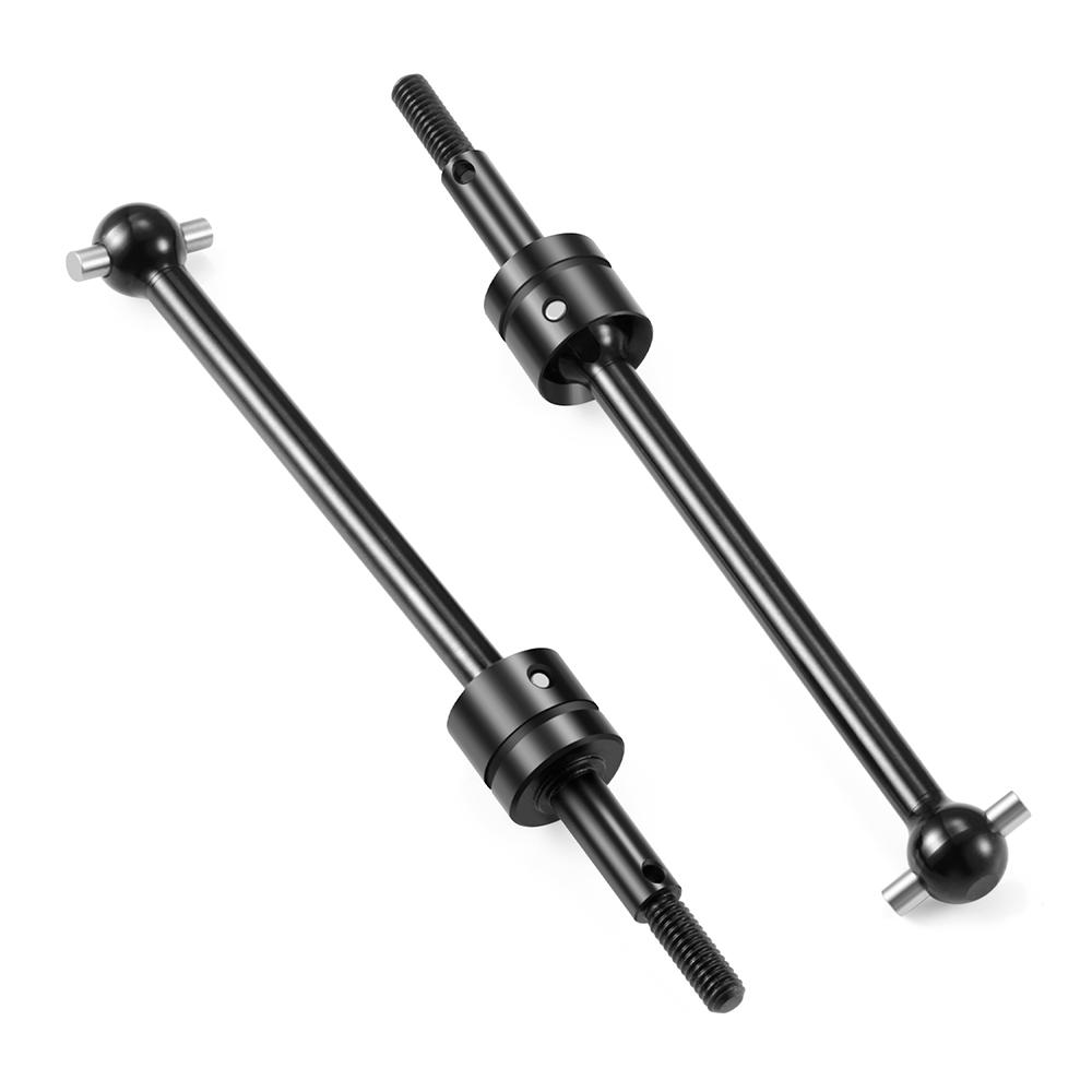 TRINOOD 1Pair Steel CVD Drive Shaft Front Rear Universal Dogbone for 1/10 Tamiya TT02B RC Buggy Car Upgrade Parts