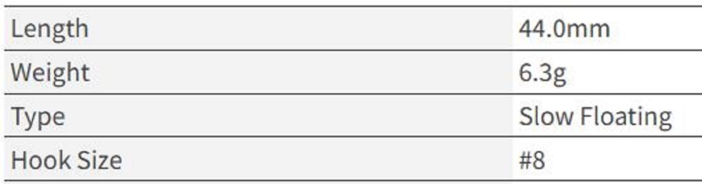 OSP Blitz Tiny MR 44 Mm 6.3 Grams Floating Lure H-09 (9890)