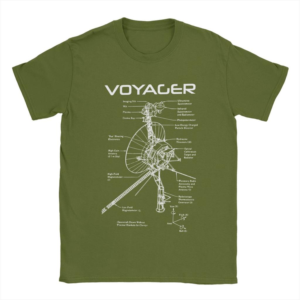 Мужские футболки Voyager Program Interstellar 100% хлопок топы хипстер с коротким рукавом круглый вырез футболка идея для подарка футболки