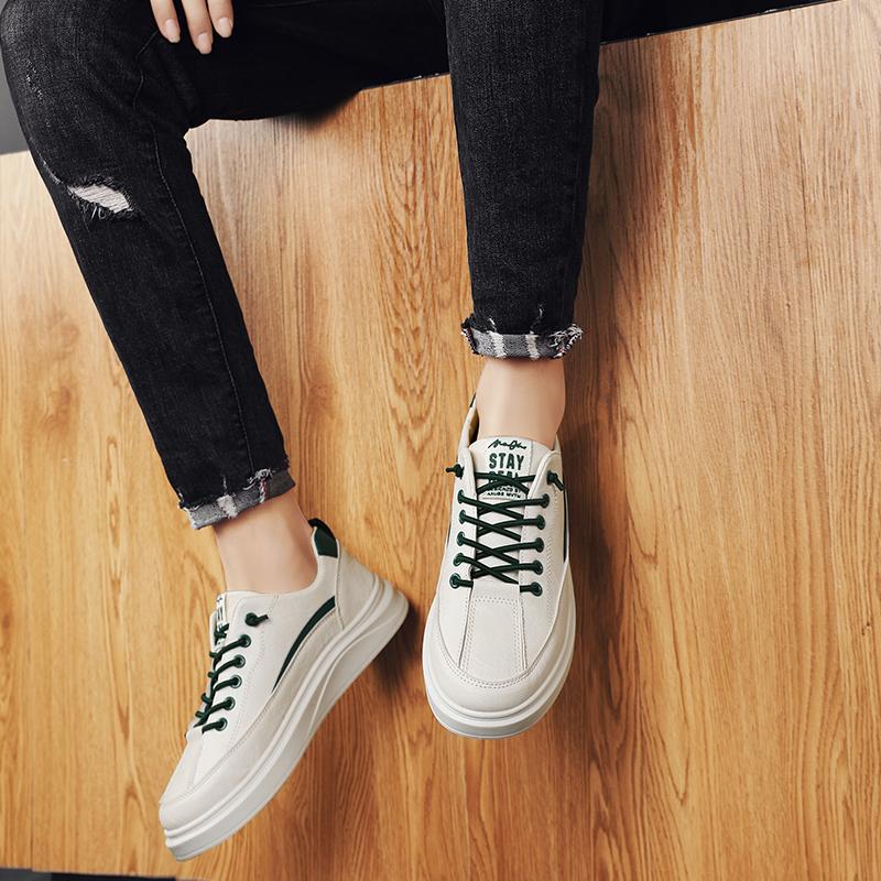 Повседневная спортивная обувь Мужская универсальная износостойкая мужская обувь Модная обувь для скейтбординга для мужчин Дорожная обувь Кожаная обувь для мужчин