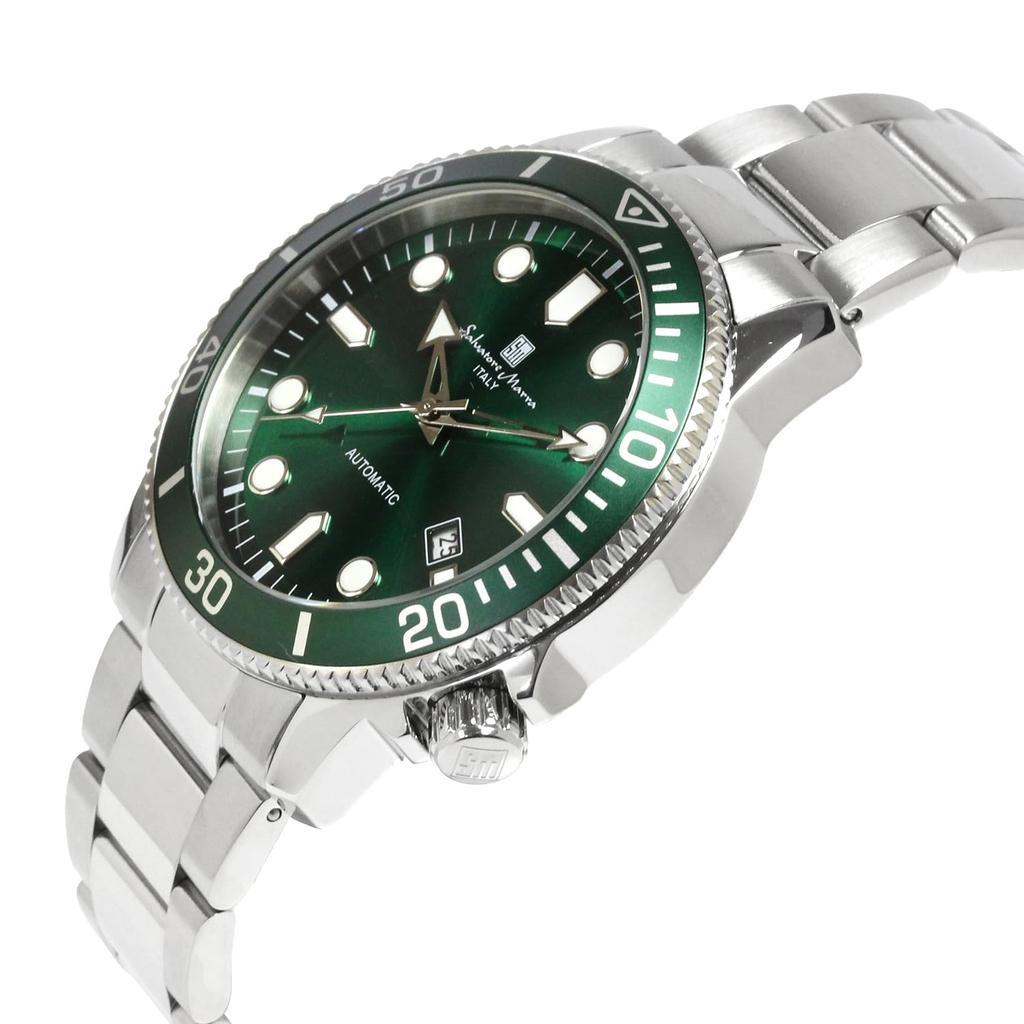 Salvatore Marra Salvatore Marra Автоматические часы Функция ручного завода Ремешок из нержавеющей стали Задняя крышка Скелетонизированный японский механизм 10 ATM Water