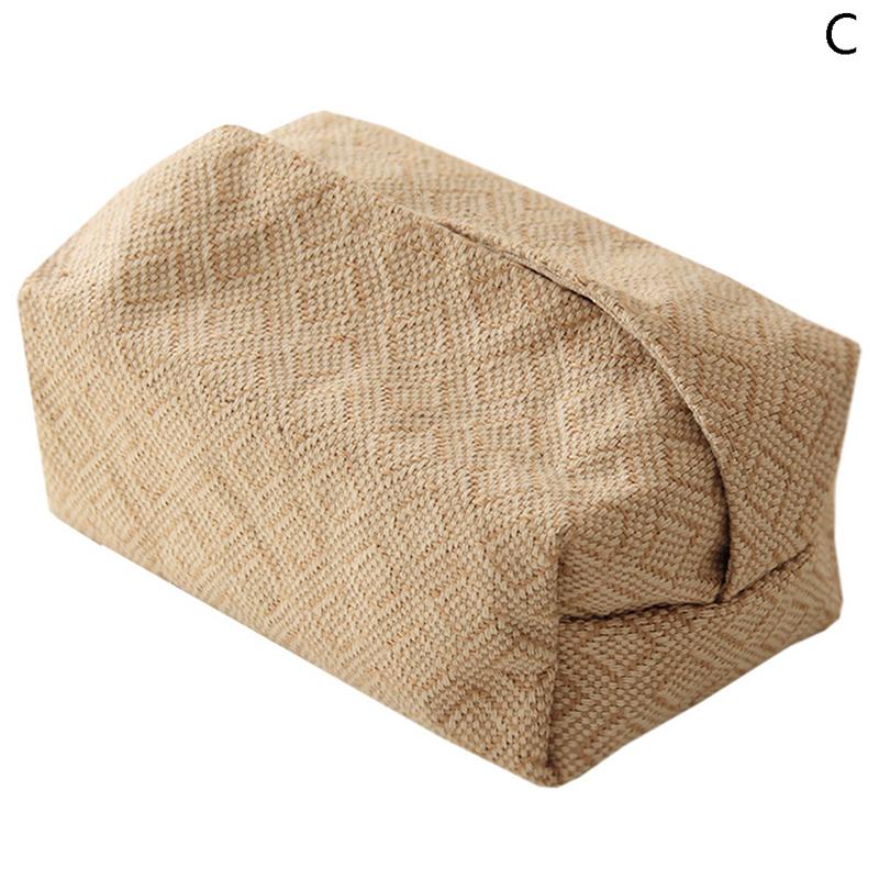 Nordic Cotton Linen Cloth Art Tissue Box Holder Car Holder For Sale Table Salt Holder Home Decor For Handkerplatk Box Gift