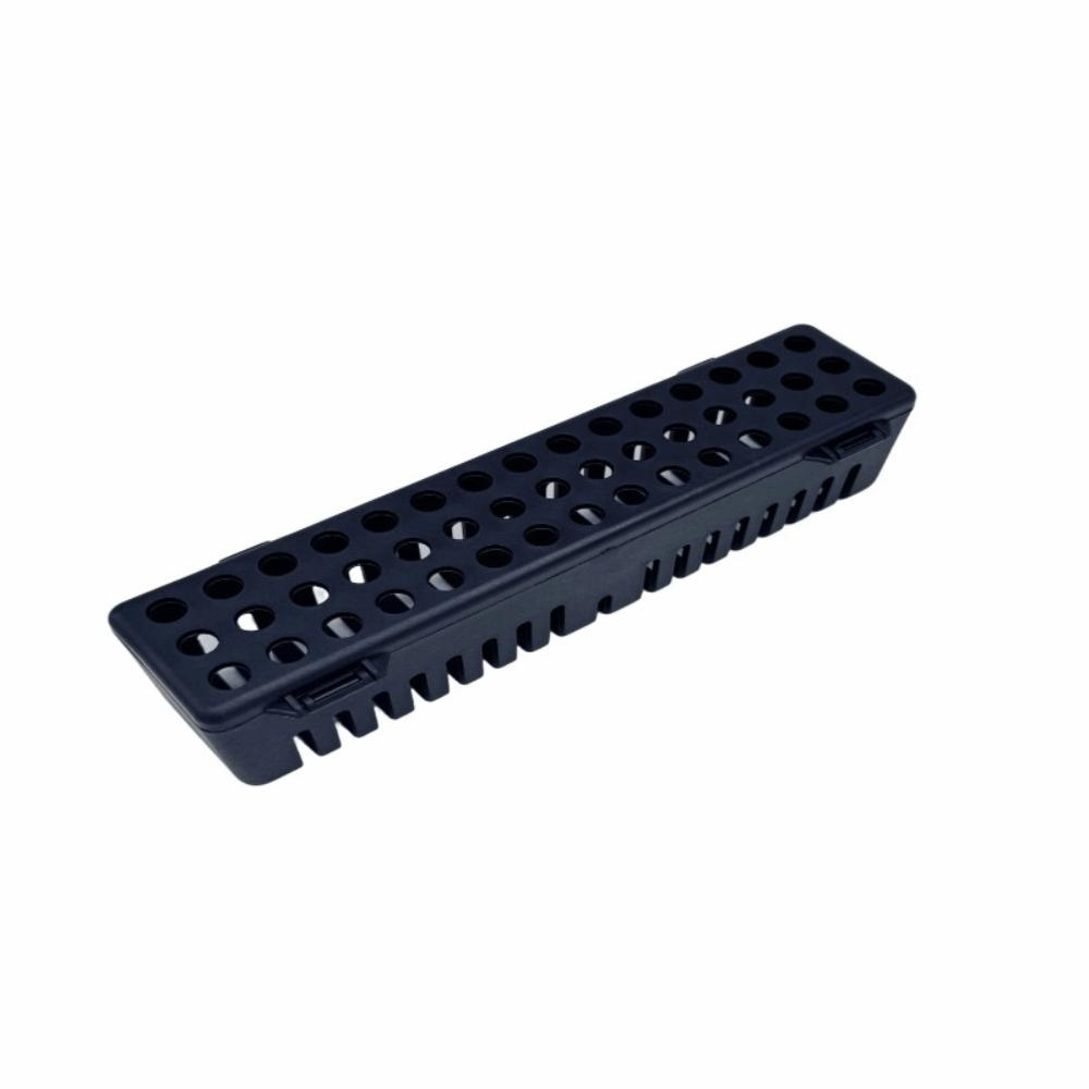 Plastic Dental Sterilization Case Perforated Design Dental Disinfection Tray Clinic Use