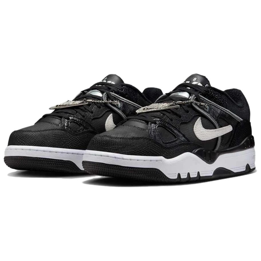 Nike Nigo X  Air Force 3 Comfortable Versatile Non-Slip Wear-Resistant Low-Top Skate Shoes Unisex Sneakers Black White HV8070-001