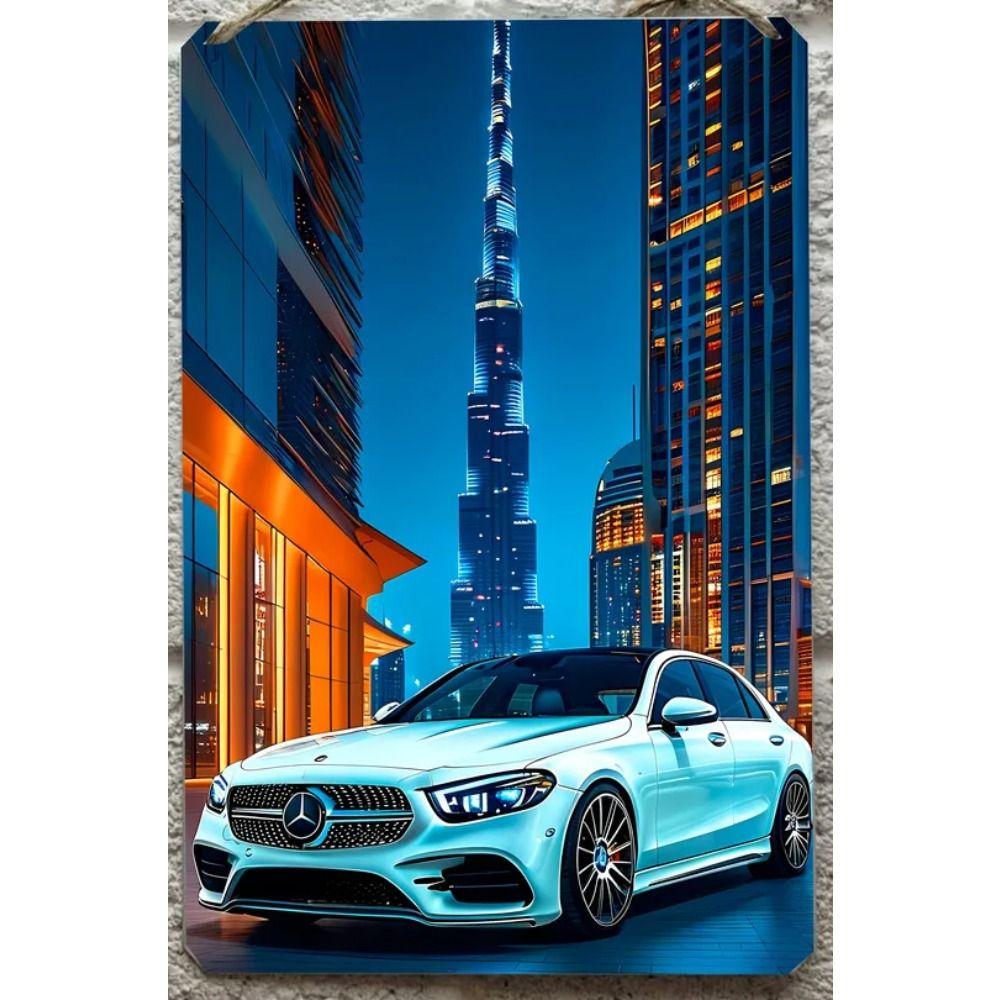 Винтажная металлическая табличка с цветами 20x30 см Декор для стены