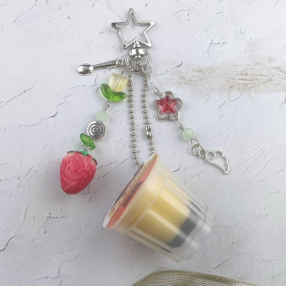 Клубничный Тюльпан Японский Пудинг Брелок Хэйсэй Ретро Яичный Флан Шарм Девушка Дамы