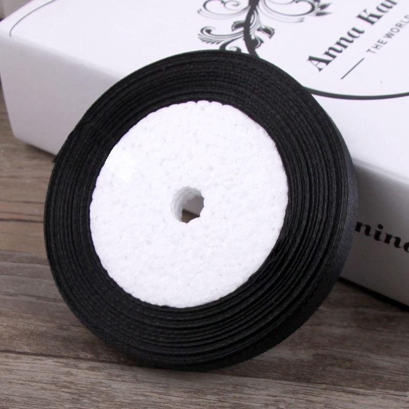 1cm Gold Satin Braided Ribbon, 10mm Silk Cloth Strip for Christmas Packaging and Gift Wrapping