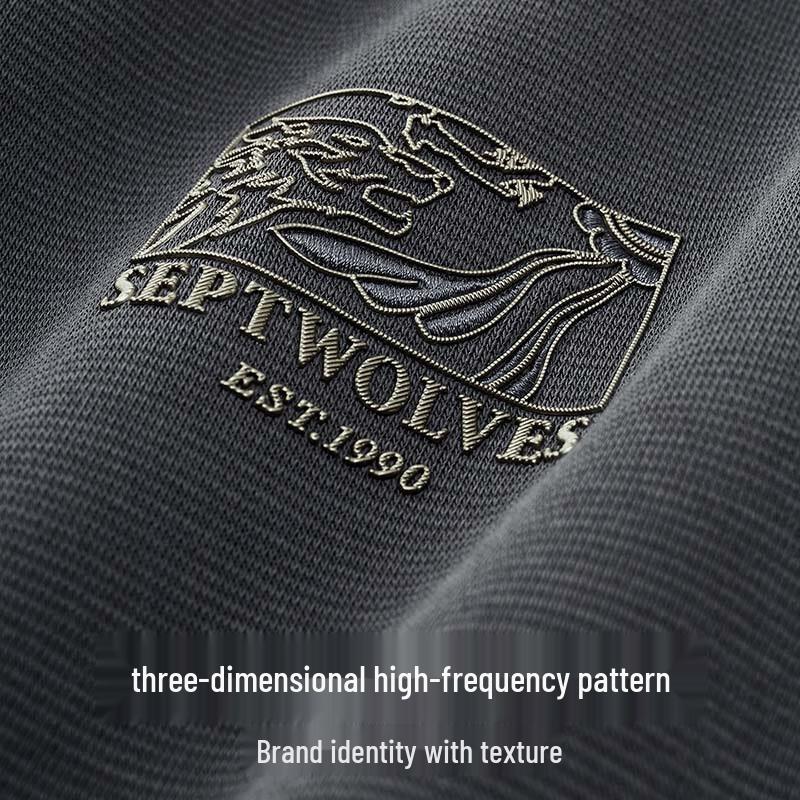 Septwolves Men's Antibacterial Fleece Crew Neck Sweatshirt