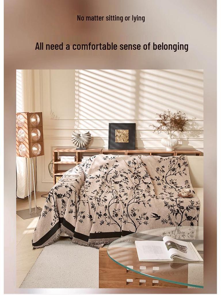 Французский Ретро Чехол на диван из шенилла - Универсальная защита от царапин кошек для четырех сезонов