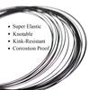 15ft/4.6m Nickel Titanium Fishing Wire Kink-Resistant Titanium Fishing Leader Line Tuna Pike Saltwater Fishing