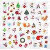 3D Rubber Christmas Stickers from 1 To 3.3 Cm 64 Pieces