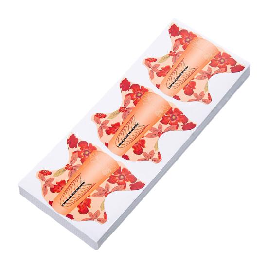 Yousheng 100Pcs Professional Long Nail Forms Acrylic Nail Paper Forms Easy To Use Thick Nail Extension Forms Manicure Tools