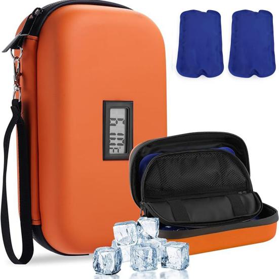 Сумка-холодильник для инсулина Yousheng с термометром, сумка-холодильник для диабетиков, сумка-холодильник для путешествий, сумка-органайзер для хранения инсулина
