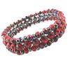 [P8377] — Красный дизайнерский браслет «Sissi» — 11 мм