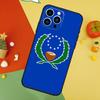 Pohnpei Ponape Flag Case For iPhone 14 13 12 11 15 16 Pro Max Mini X XR XS Max 8 7 14 15 16 Plus Cover Funda