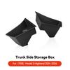 YZ For Tesla  Model 3 highland 2024-2025 Rear Trunk Left Side Storage Box with Cover Tail Boot Partition Stowing Accessories