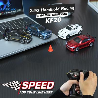 Kf20 1:64 Машина для дрифта с радиоуправлением, Полноприводные автомобили с дистанционным управлением, Гоночный автомобиль для соревнований, Полные пропорции, Настольная модель автомобиля, Игрушки, Подарки для мальчиков