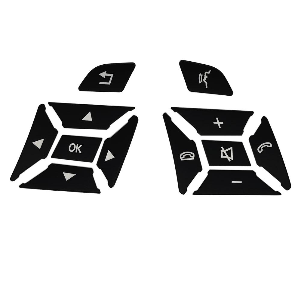 Черная кнопка переключения рулевого колеса, накладка, наклейка для Mercedes Benz ABCE Ml Gl Cla Gla Glk Sl Class W176 W212