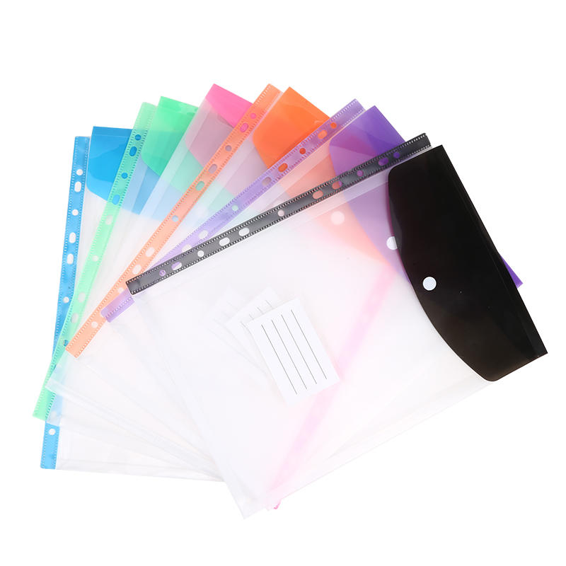 6/12 шт. Прозрачный ПП пакет для хранения файлов А4 Бизнес Большой вместимости Пакет для документов Папка для файлов Пакет для файлов Прозрачный Прозрачный Конверт Папка для файлов Папки для счетов