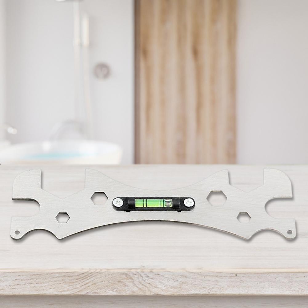 ~ Многофункциональный ключ с уровнем из нержавеющей стали для ванной комнаты и душа