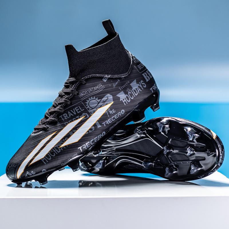 2024 новые высокие футбольные бутсы для мальчиков и подростков, для студентов, длинные ногти, сломанные ногти, обувь для тренировок и соревнований