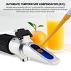 TEKCOPLUS Brix Automatic Temperature Handheld Refractometer for and Home Includes a Free USB LED Light and Japanese Instruction Manual Refractometer,
