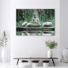 Canvas print, Buddha zen stones