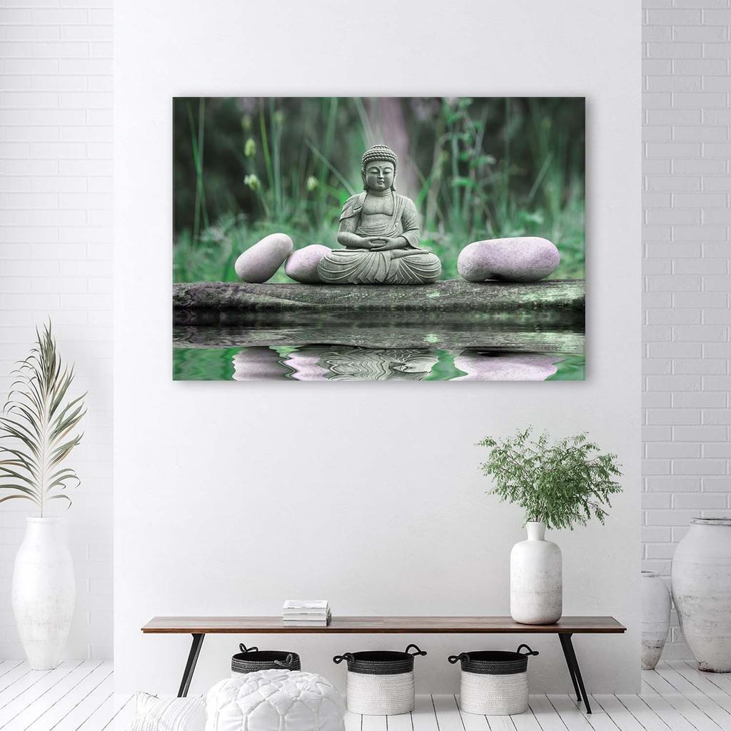 Canvas print, Buddha zen stones